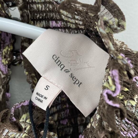 NWT New cinq a sept Drew Georgette Top Size S - Picture 8 of 10